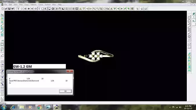 Spiral Gold Thin Ring With Diamonds 10