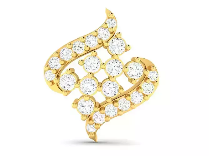 Gold Pendant With Diamonds 55