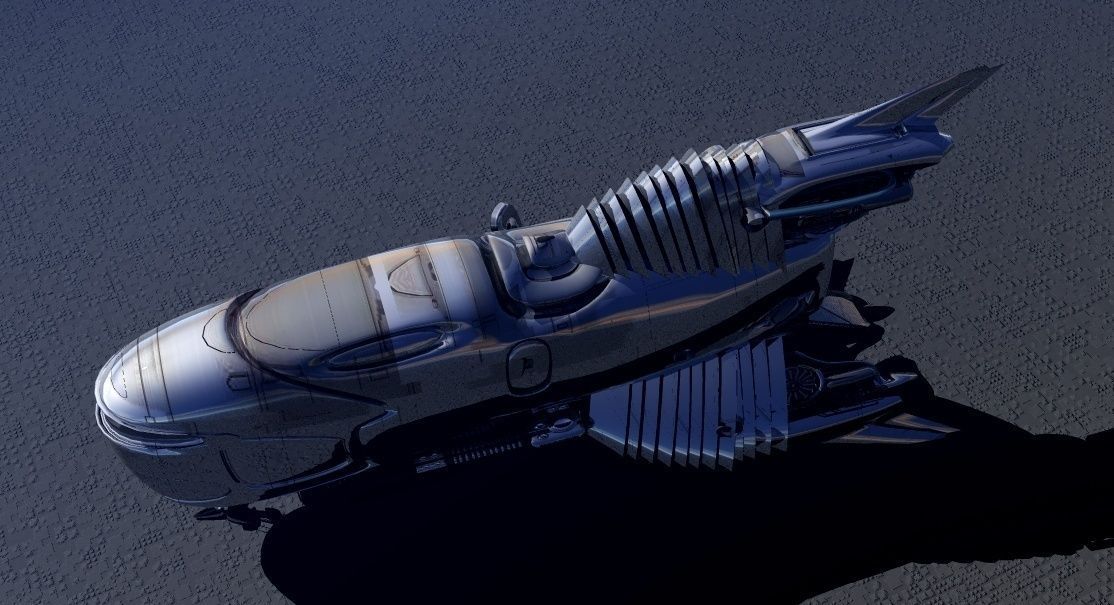 USS Calipso Shuttle 3D model_4