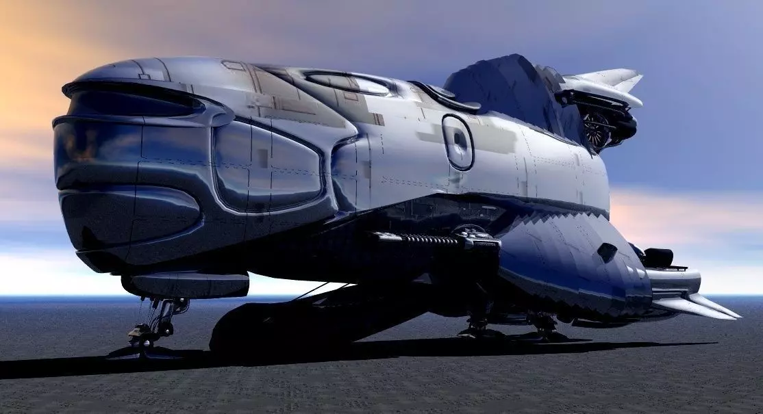 USS Calipso Shuttle 3D model_0