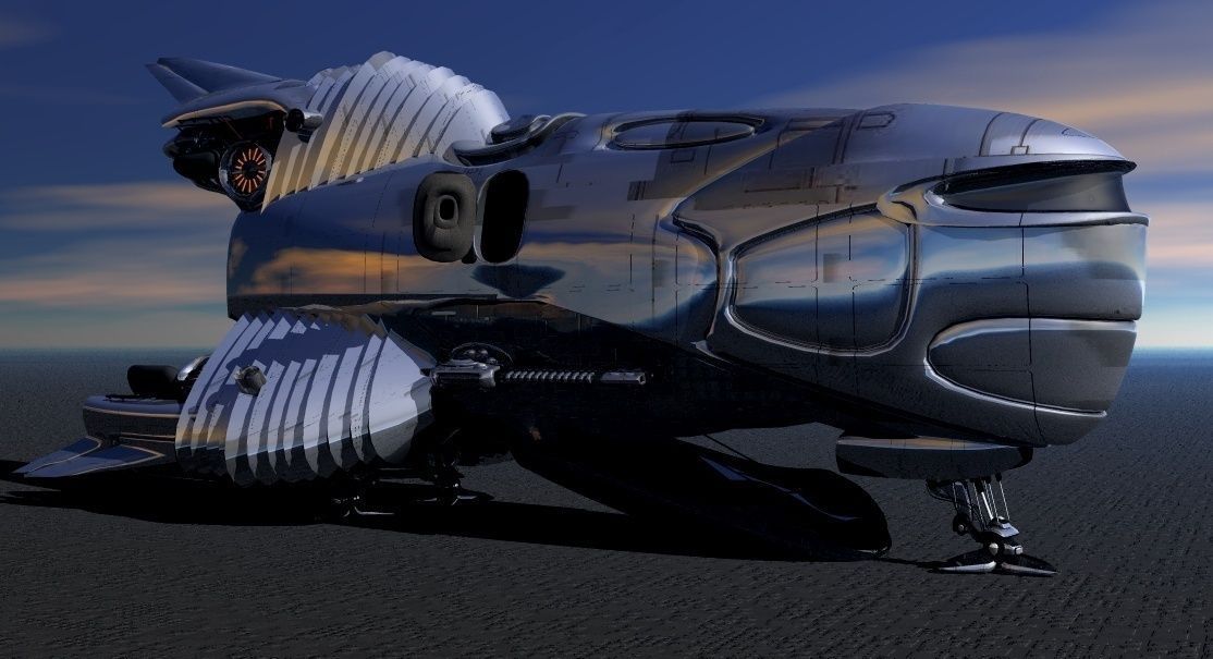 USS Calipso Shuttle 3D model_1