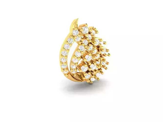 Gold Pendant With Diamonds 60