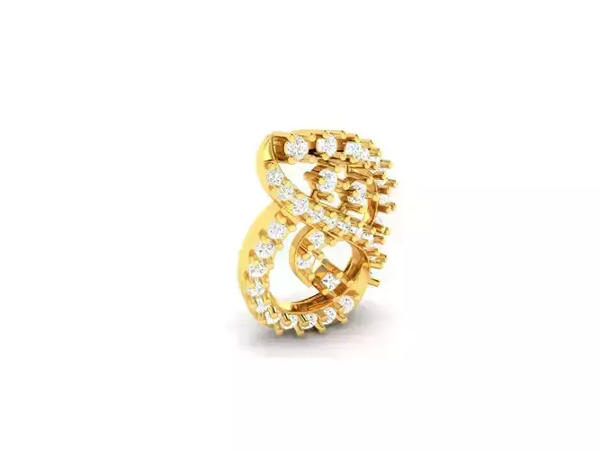 Gold Pendant With Diamonds 63