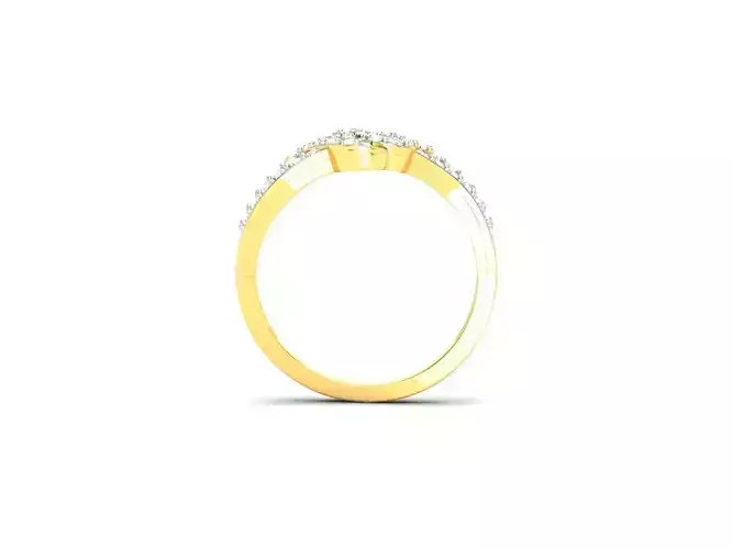 Gold Engagement Ring With Diamonds 183