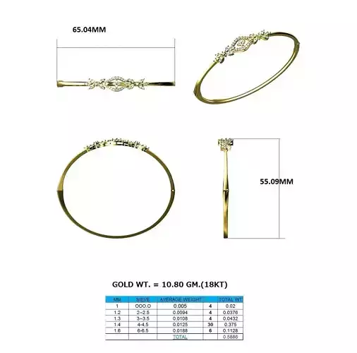 Gold Engagement Ring With Diamonds 187