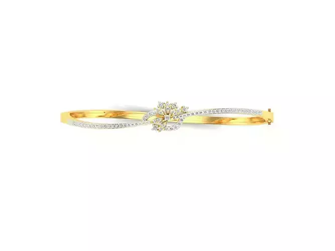Gold Thin Ring With Diamonds 6