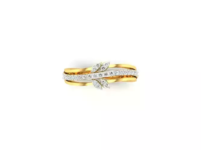 Gold Engagement Ring With Diamonds 188