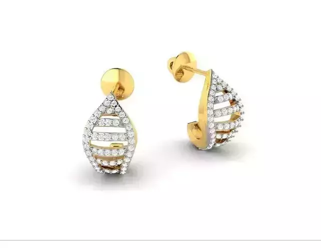 Gold Earrings With Diamonds 67