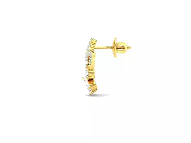 Gold Earrings With Diamonds 72