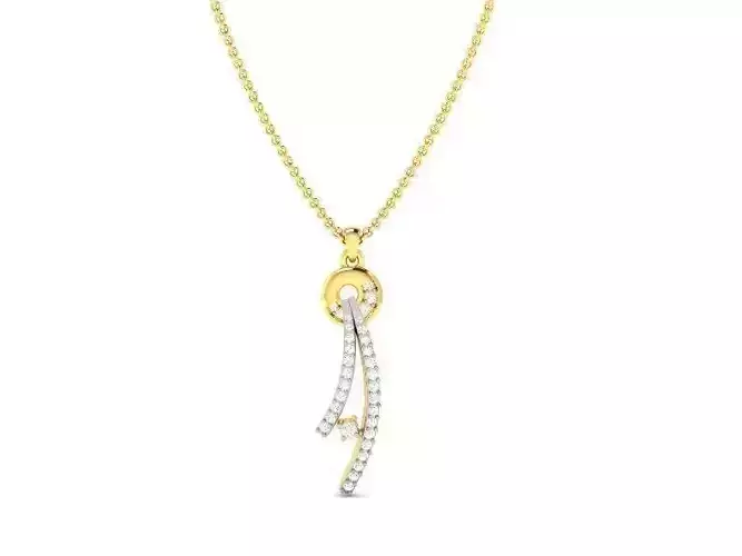 Gold Pendant With Diamonds 72
