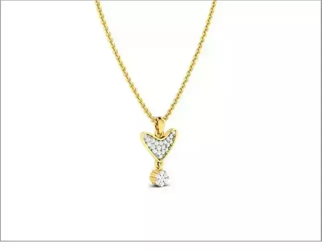 Gold Pendant With Diamonds 76