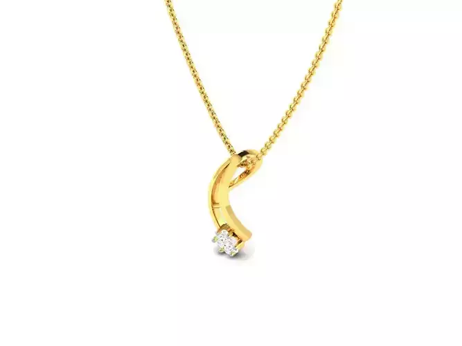 Gold Pendant With Diamonds 78