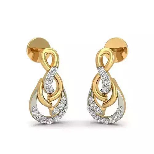 Loop Earrings With Diamonds 1