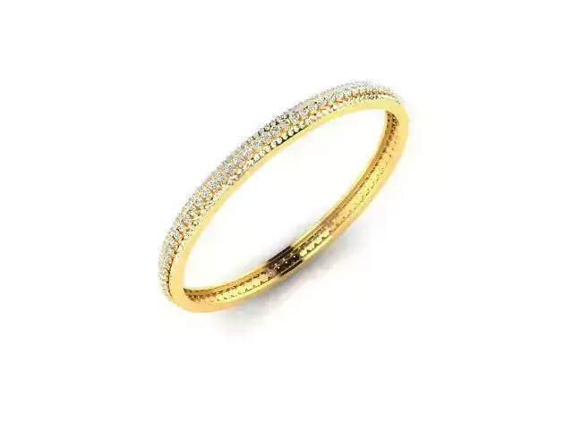 Gold Eternity Ring With Diamonds 14