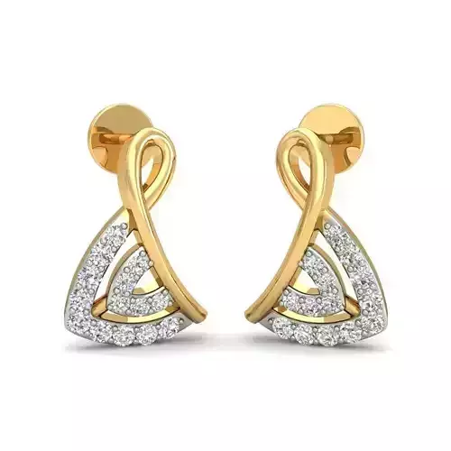 Gold Earrings With Diamonds 84