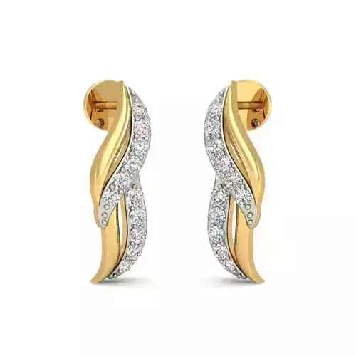 Gold Earrings With Diamonds 92