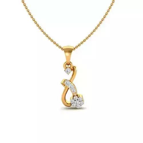 Loop Pendant With Diamonds