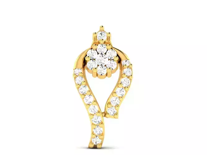 Gold Pendant With Diamonds 83