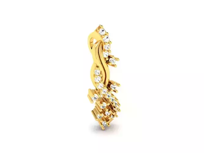 Gold Pendant With Diamonds 87