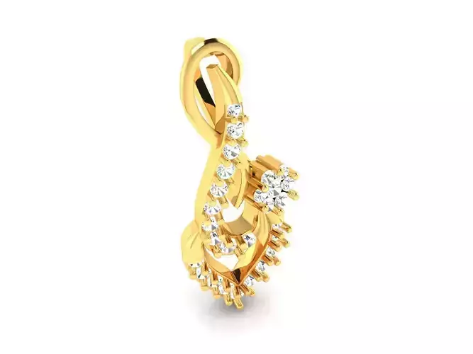Gold Pendant With Diamonds 90