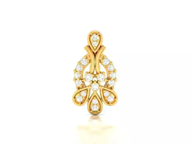 Gold Pendant With Diamonds 101