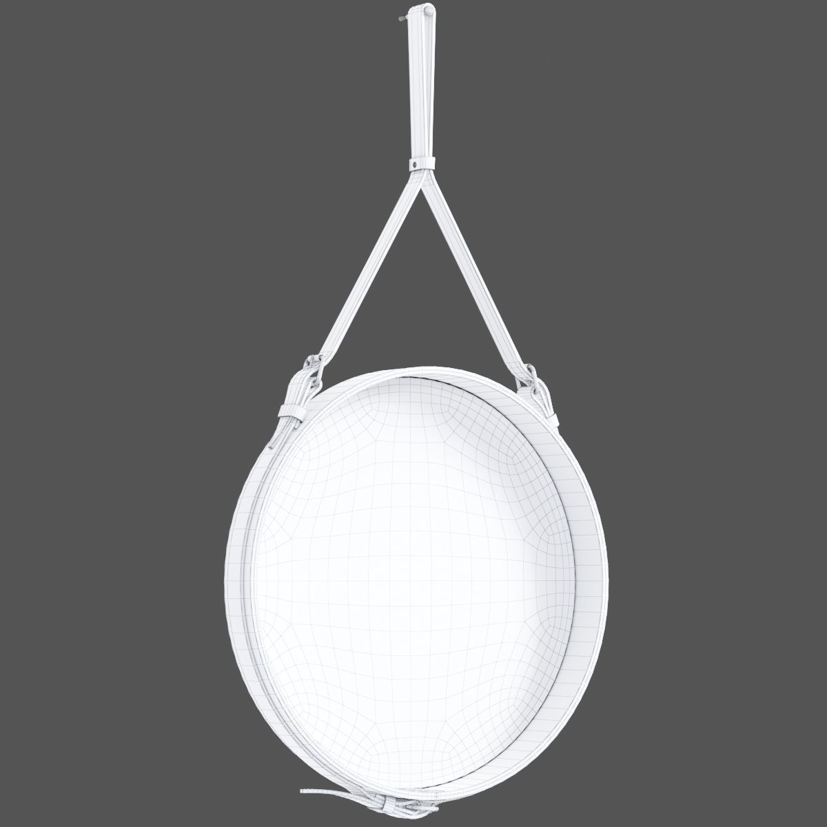 Adnet Wall Mirror 3D model_5