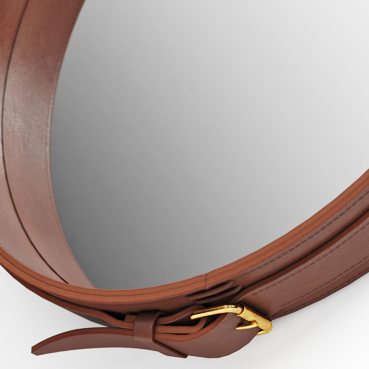 Adnet Wall Mirror 3D model_4