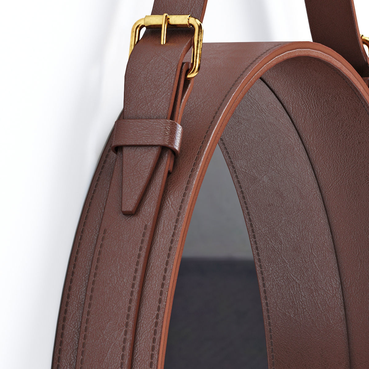 Adnet Wall Mirror 3D model_1