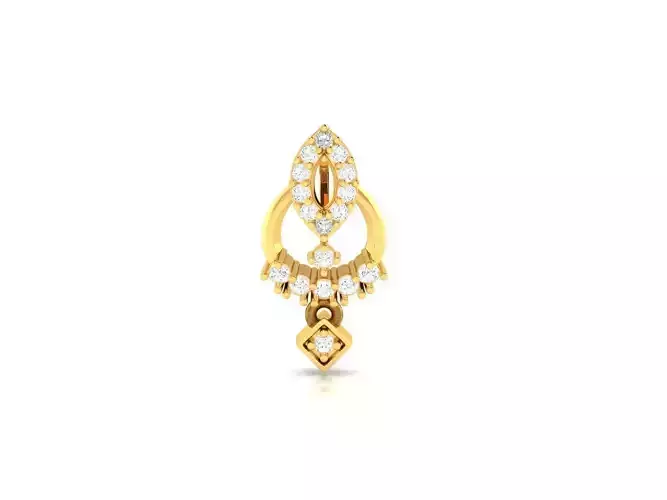 Gold Pendant With Diamonds 103