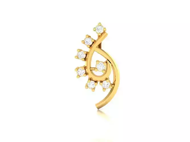 Gold Pendant With Diamonds 107