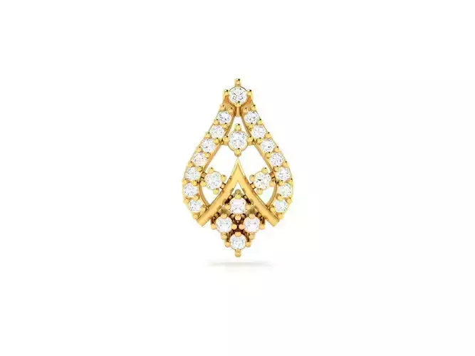 Gold Pendant With Diamonds 112