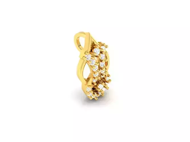 Gold Pendant With Diamonds 114