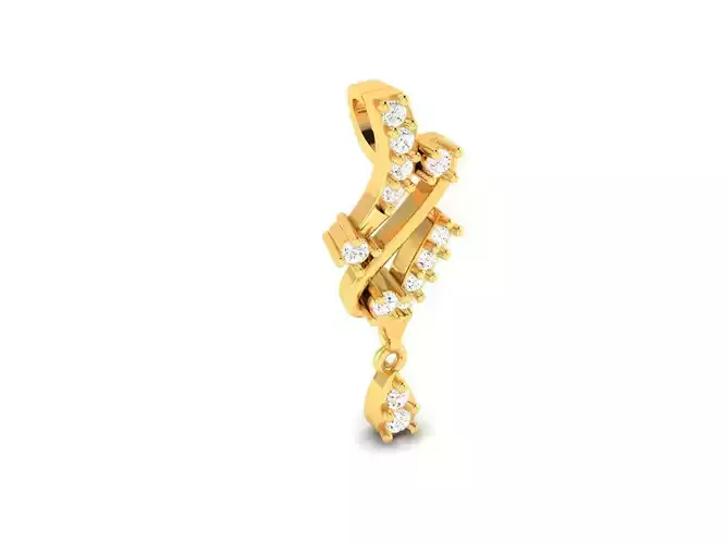 Gold Pendant With Diamonds 119