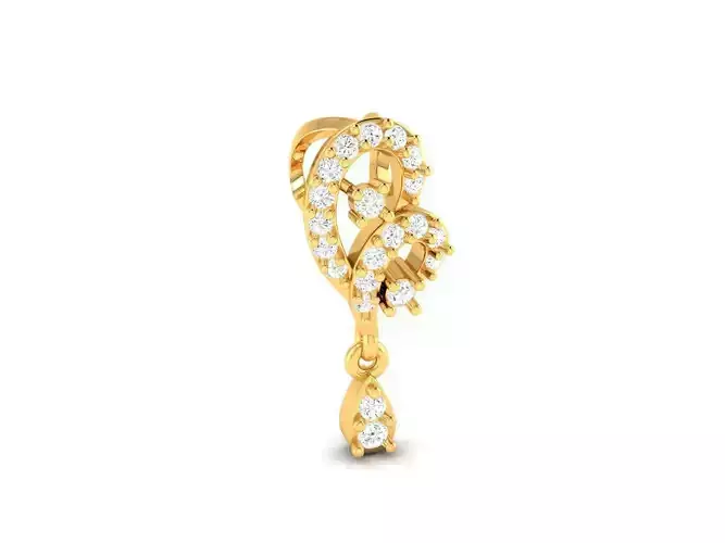 Gold Pendant With Diamonds 121
