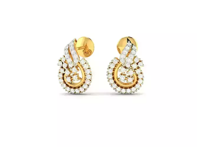 Gold Earrings With Diamonds 101