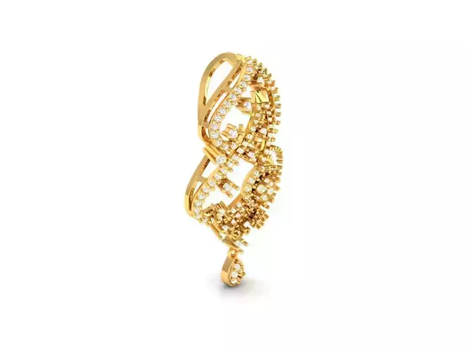 Gold Pendant With Diamonds 125