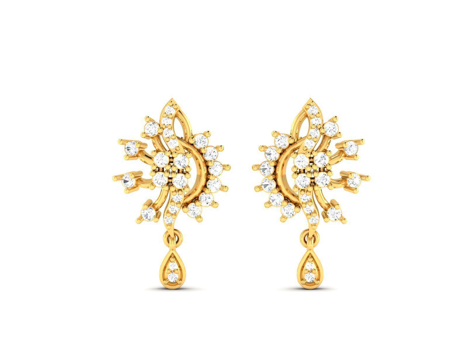 Loop Ring With Diamonds 3D print model_5