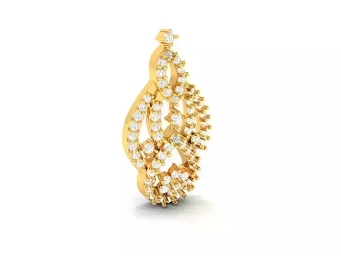 Gold Pendant With Diamonds 126