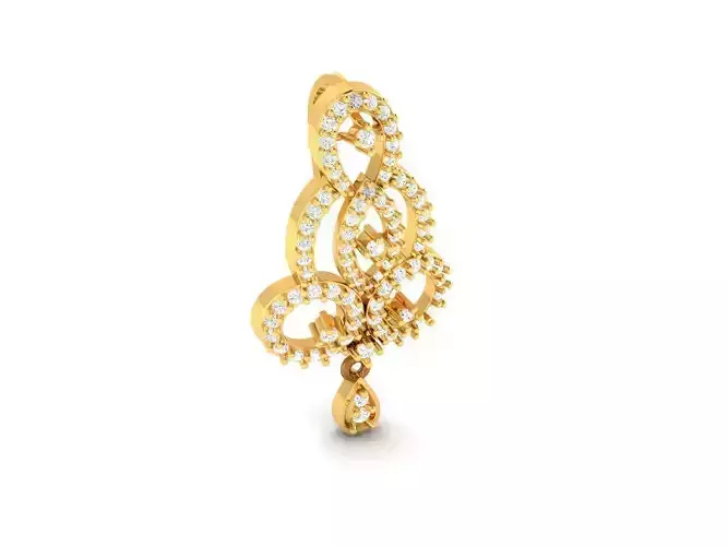 Gold Pendant With Diamonds 127