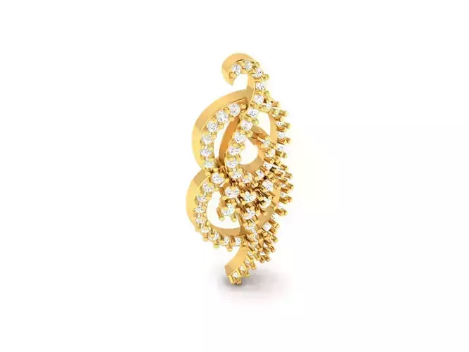 Gold Pendant With Diamonds 131