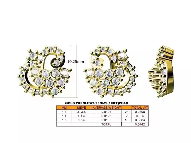 Gold Pendant With Diamonds 141