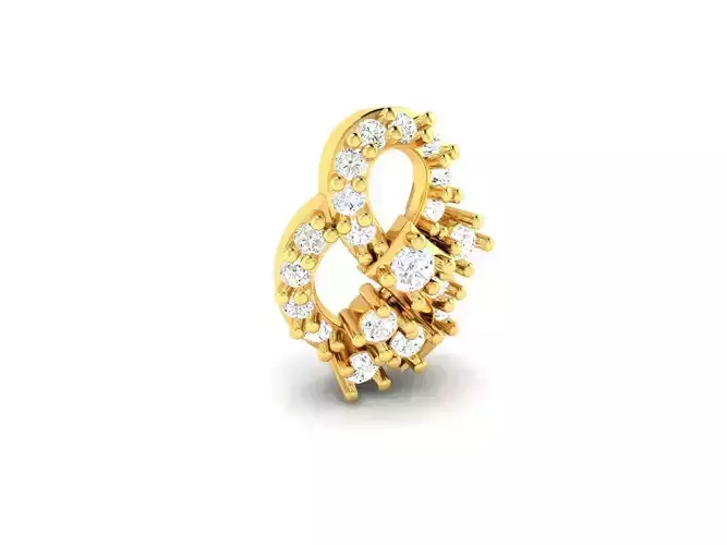 Gold Pendant With Diamonds 145