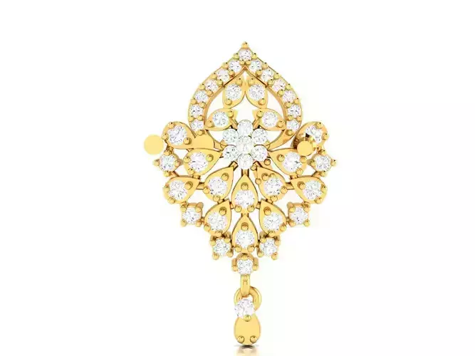 Gold Pendant With Diamonds 152