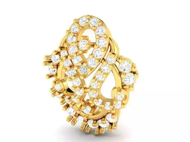 Gold Pendant With Diamonds 156