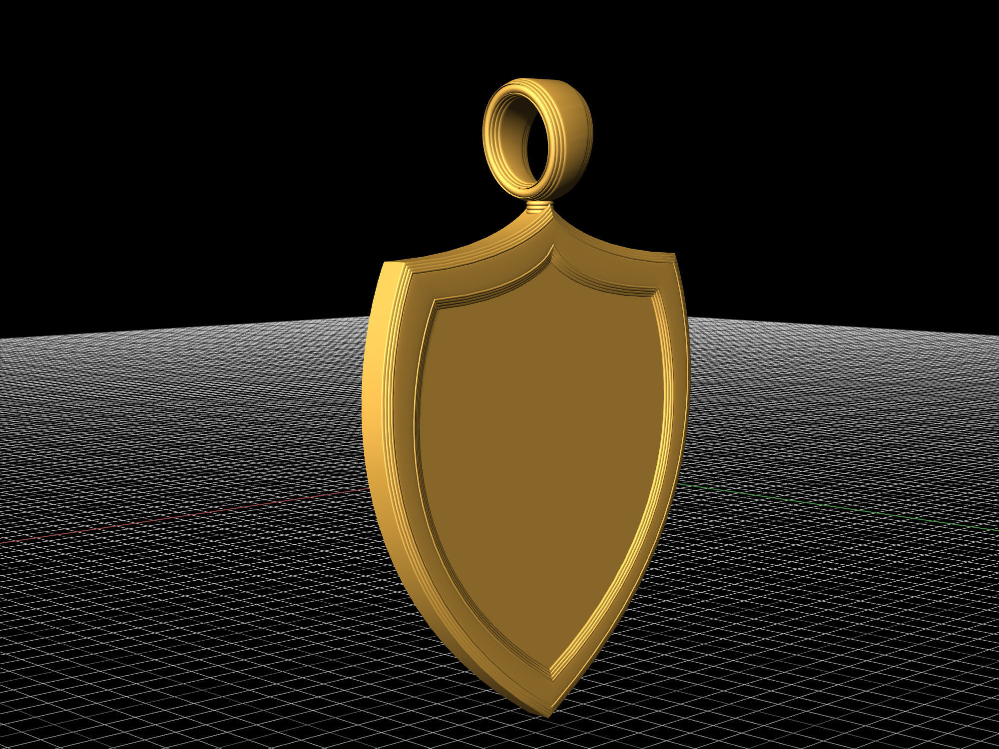 skull with snake pendant 3D print model_9