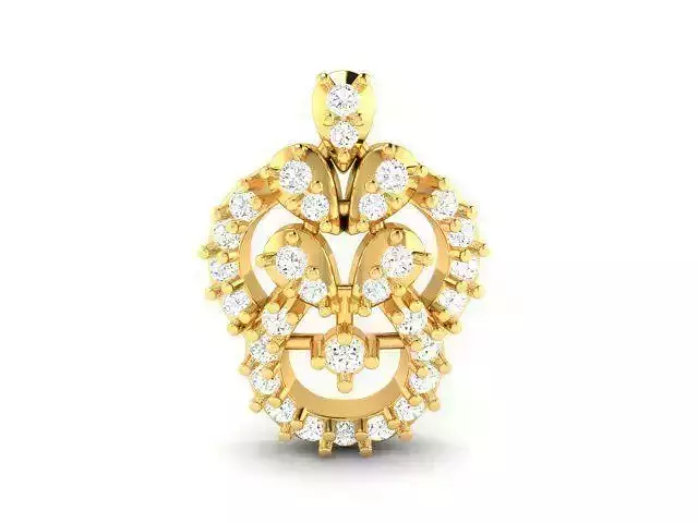 Gold Pendant With Diamonds 159