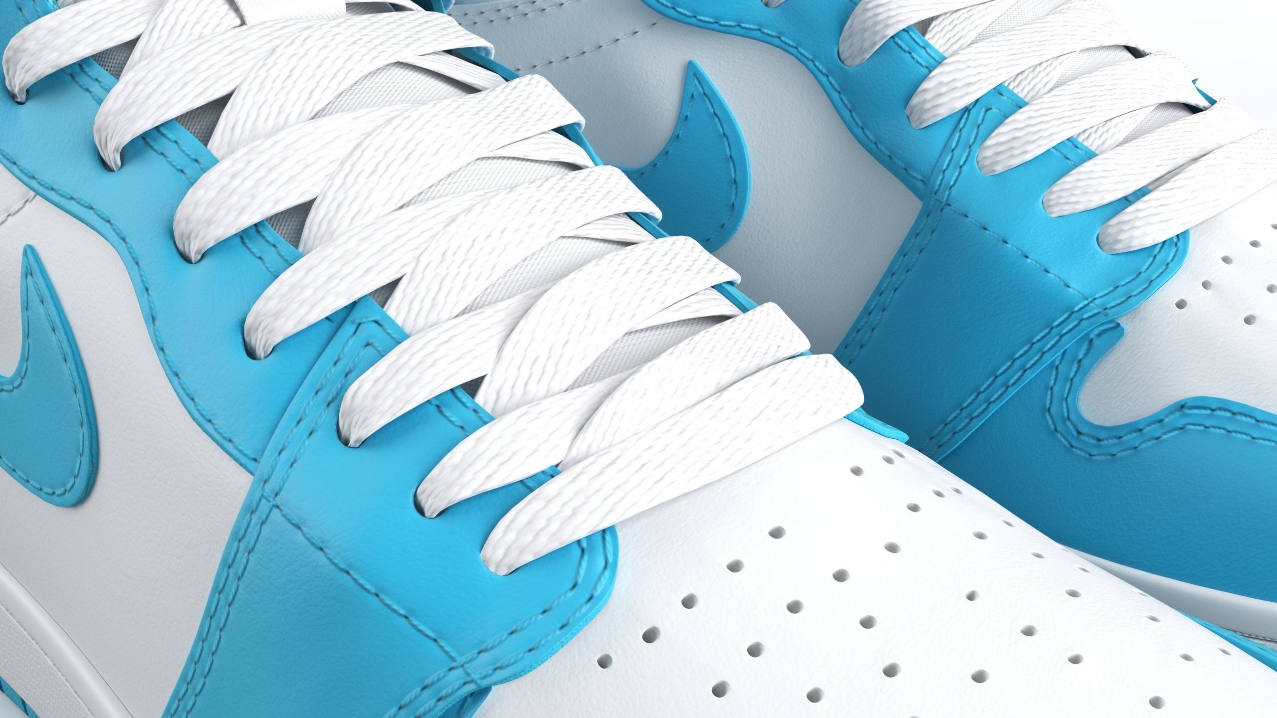 Jordan 1 Retro UNC Toe PBR 3D model_10