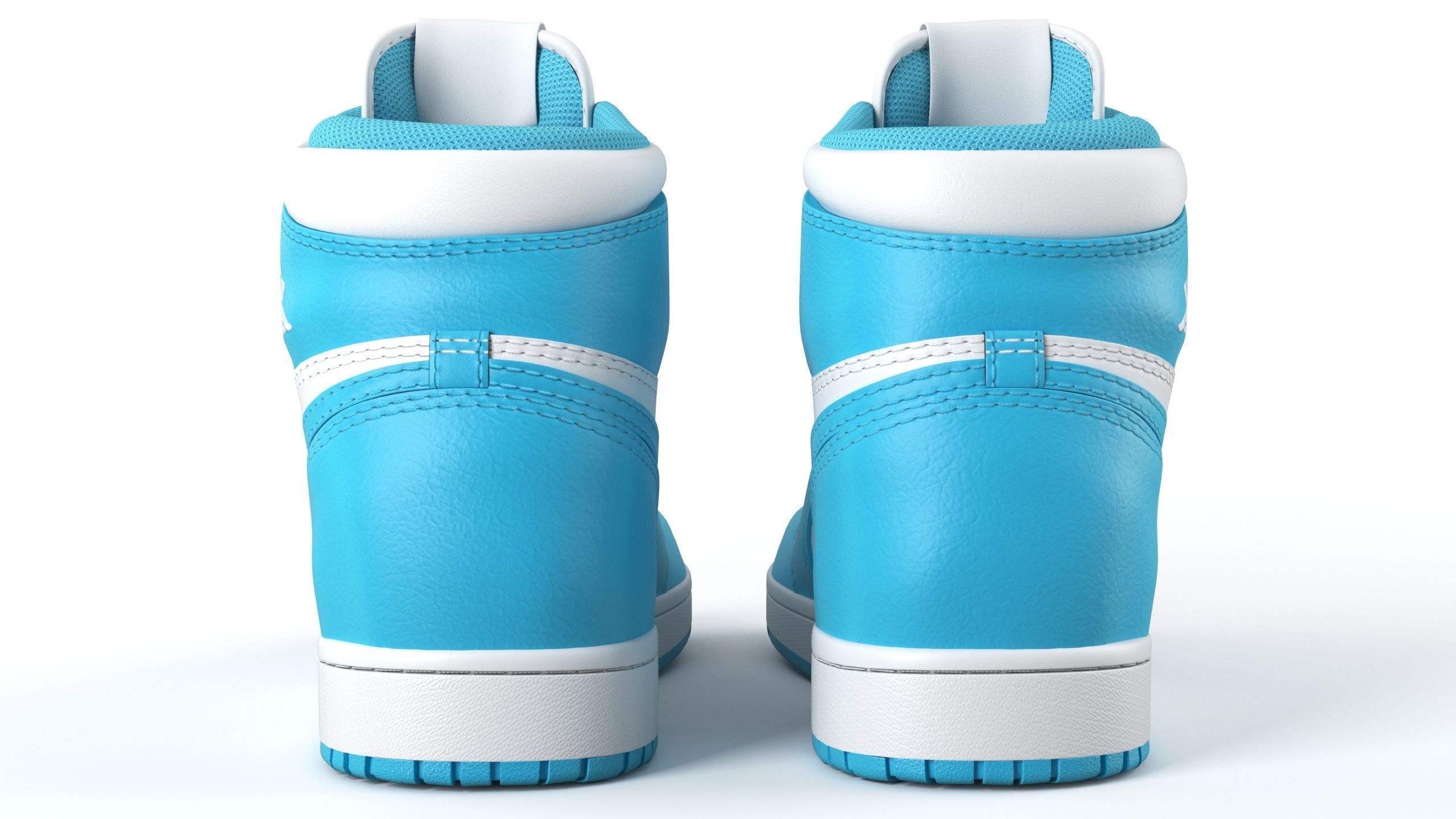 Jordan 1 Retro UNC Toe PBR 3D model_8