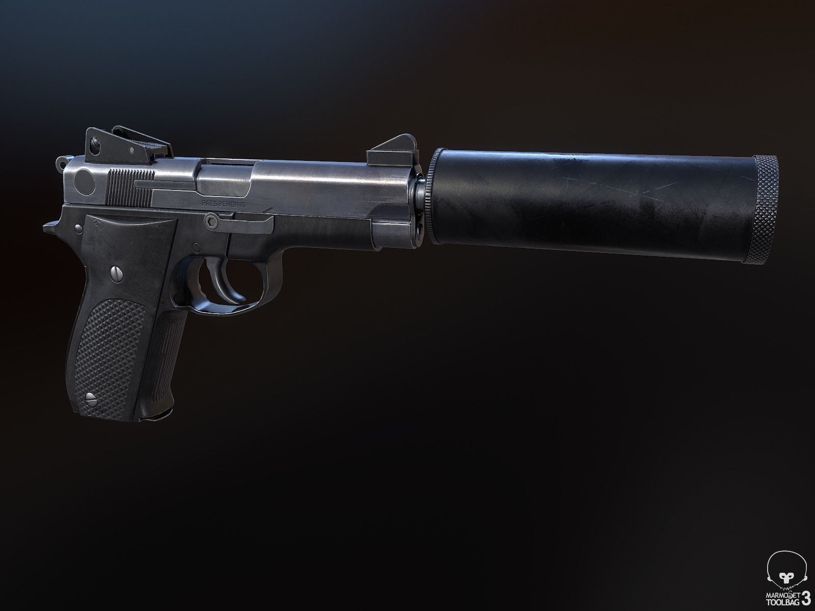 Mk 22 Mod 0 Low-poly 3D model_2