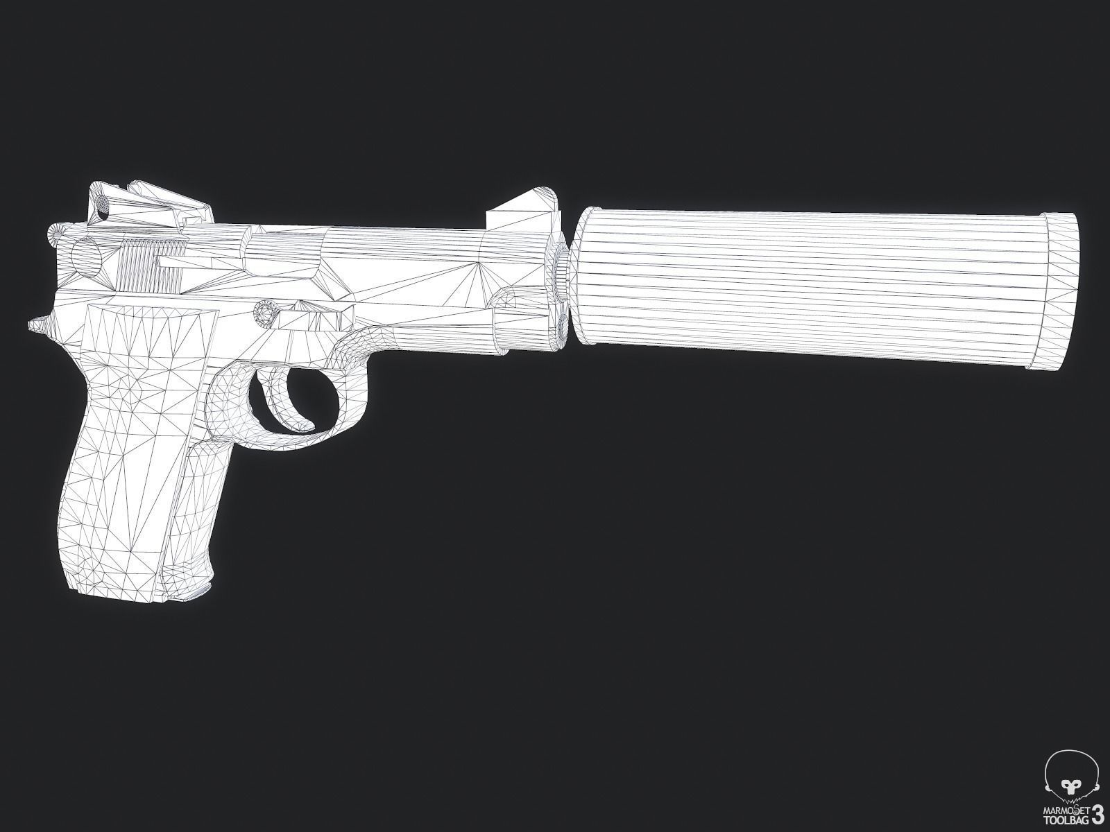Mk 22 Mod 0 Low-poly 3D model_10